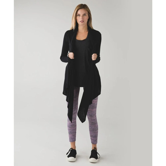 Lululemon High Times Pant Space Dye Camo Tender Violet Black Grape Size 2 - Picture 4 of 7